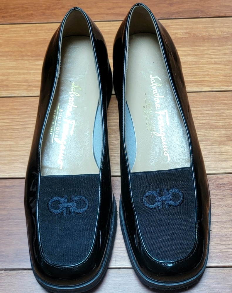 Salvatore Ferragamo Vintage Black Shoes Sz6